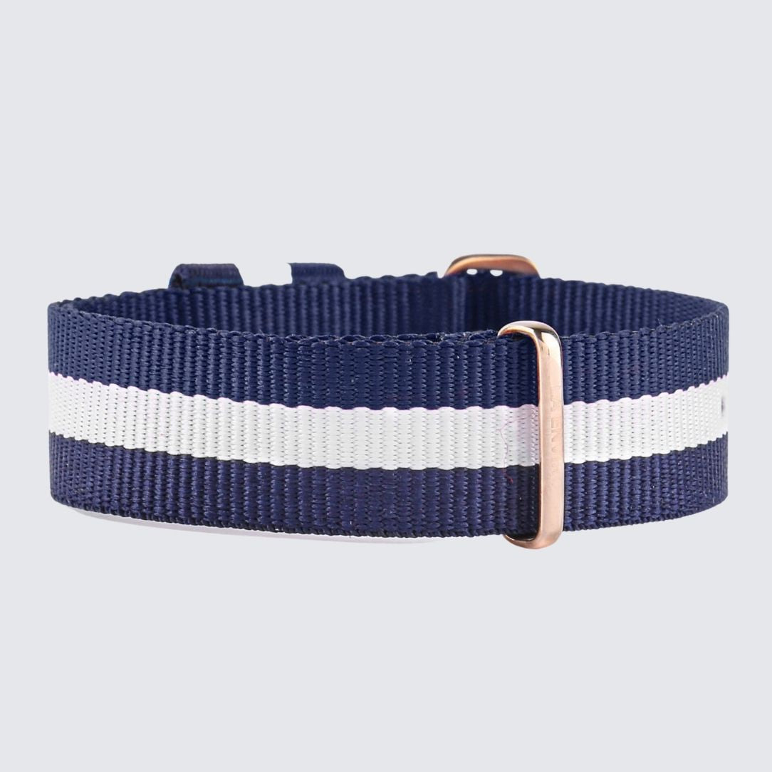 Nato Blue & White Strap | 20MM