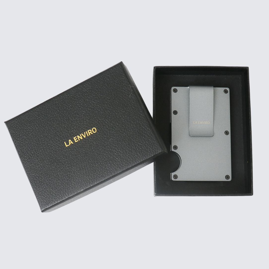 Minimalist Metal Wallet I Grey