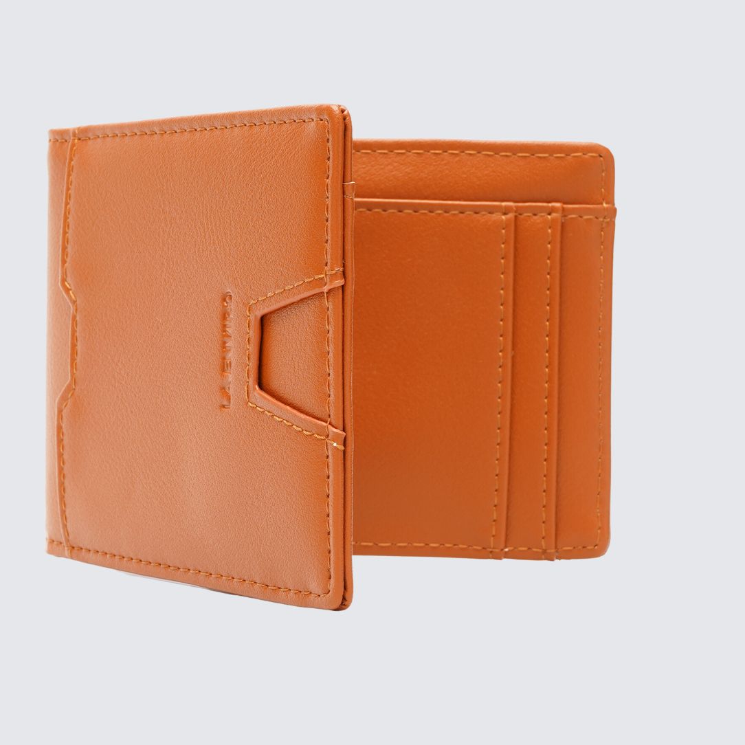 Tan color YAMBA Wallet 8 card holder slots