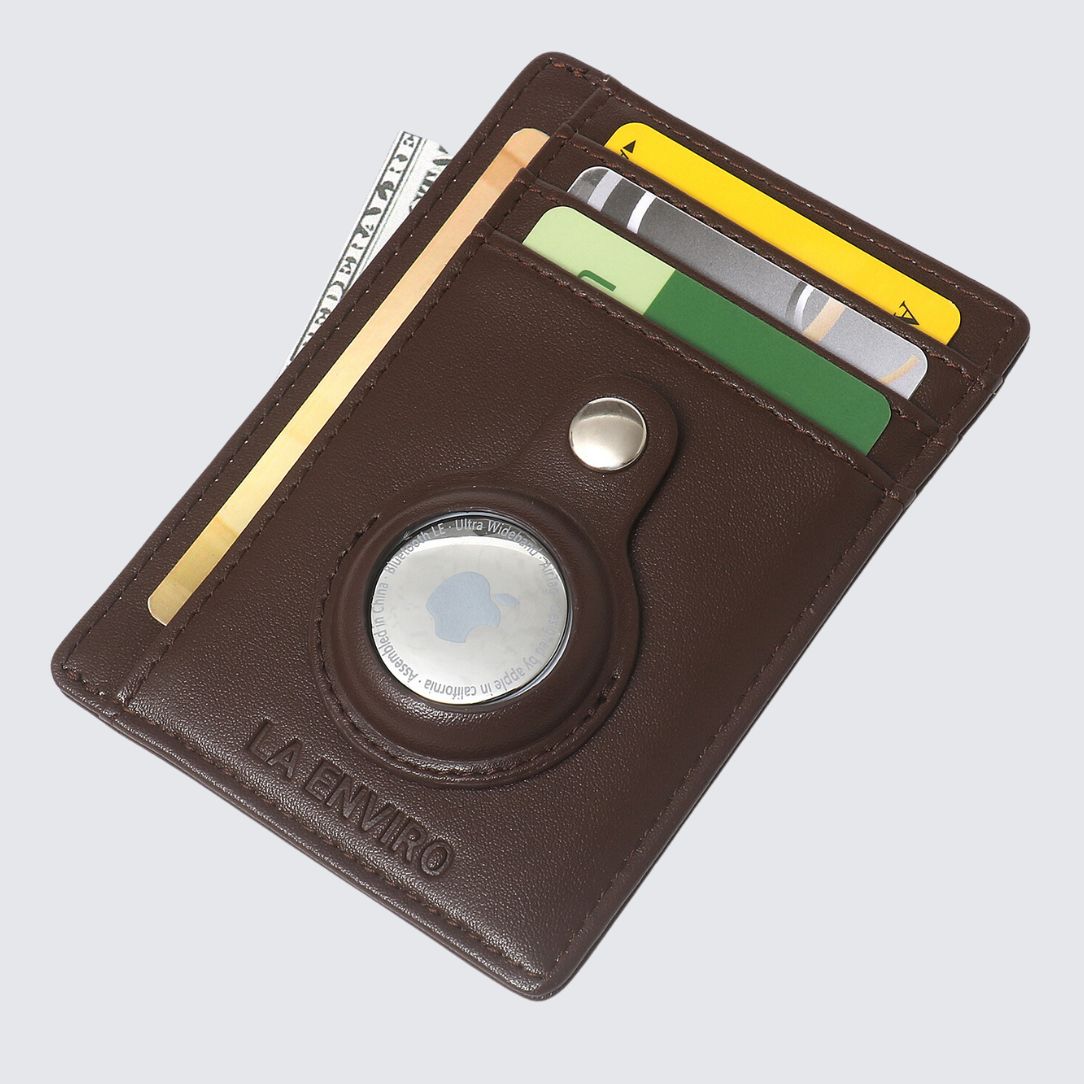 BRADDON Airtag Card Holder I Brown