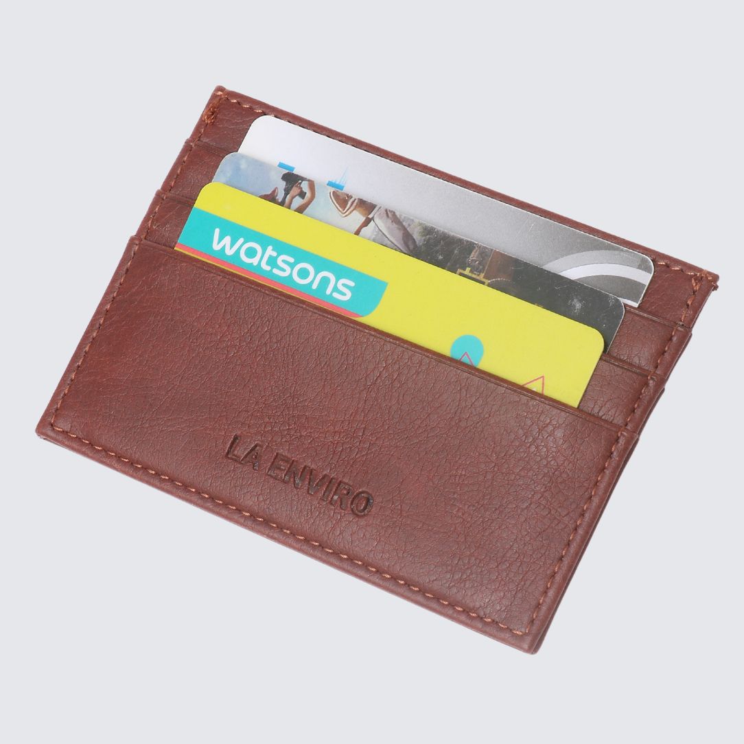 AVOCA Unisex Card Holder I Dark Brown