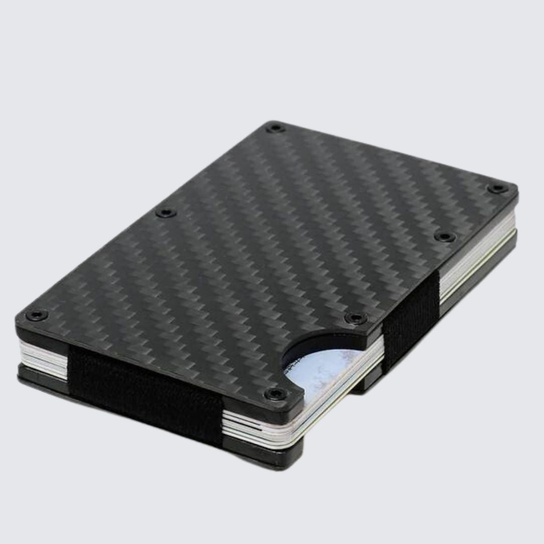 Metal Carbon Fiber Wallet I Black
