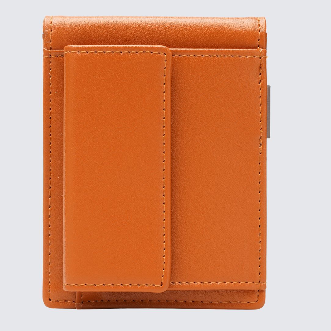 Back side of tan color YAMBA Wallet