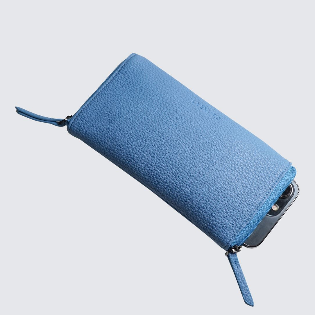 EDEN Double Sided Glasses Case with iPhone case in blue