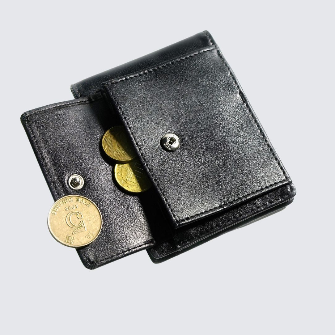 Black color YAMBA Wallet with money clip and coin pocket
