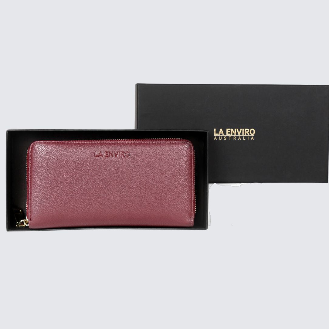 Wine Color EVA Wallet with box