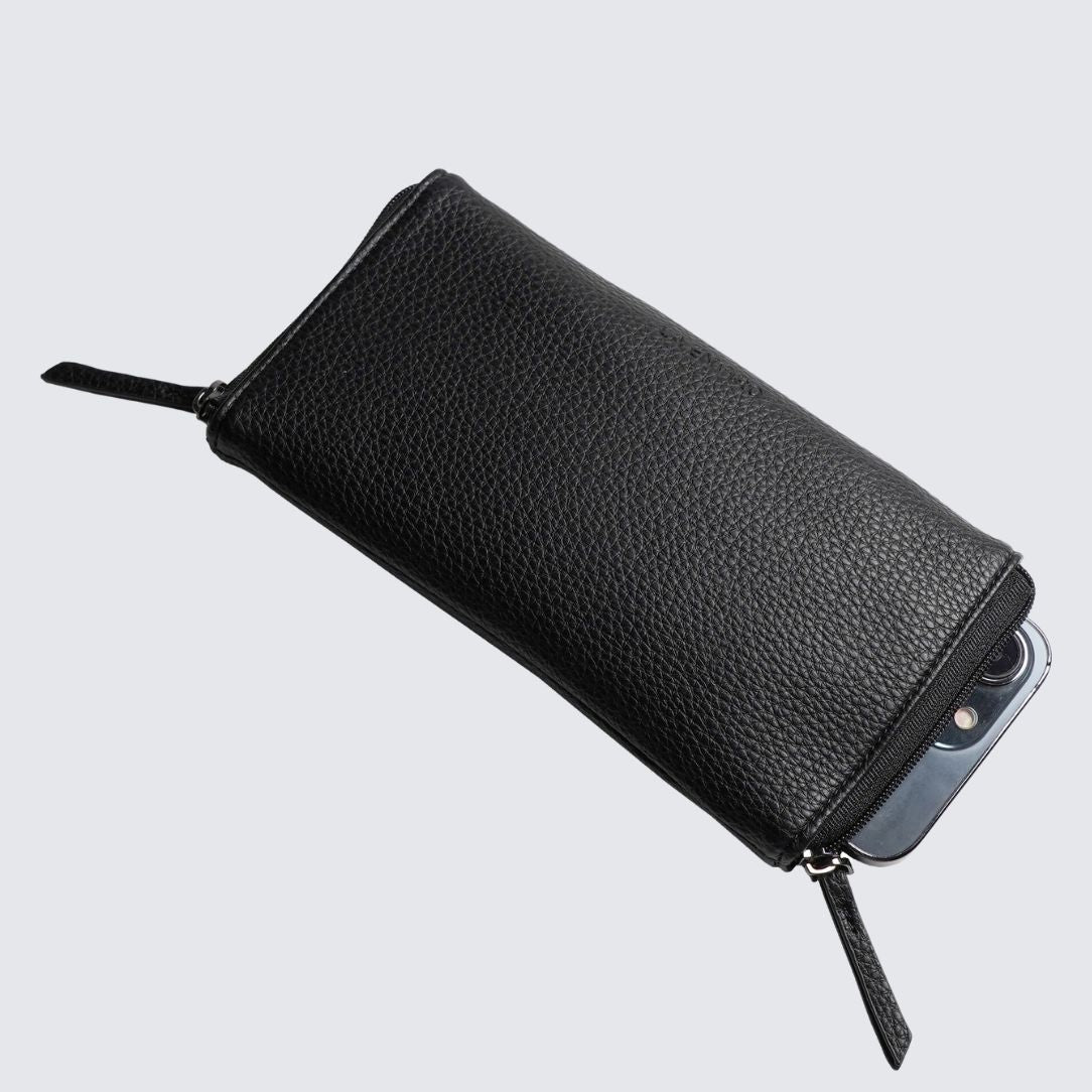 EDEN Double Sided Glasses Case with iPhone case in black