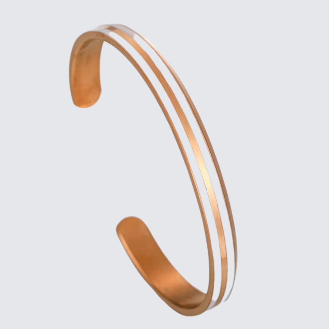 Minimalist Classic Bracelet - Rose Gold & White