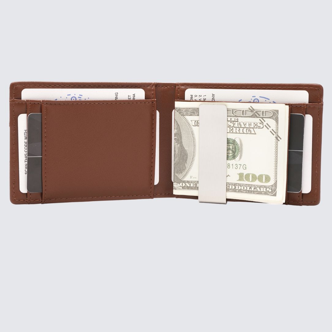 Inside of brown color YAMBA Wallet