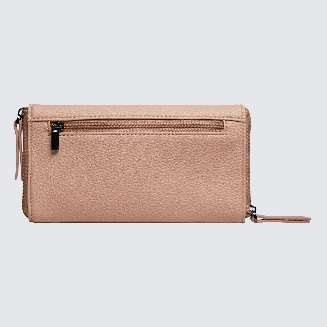Back side of Pink color EDEN Double Sided Glasses Case