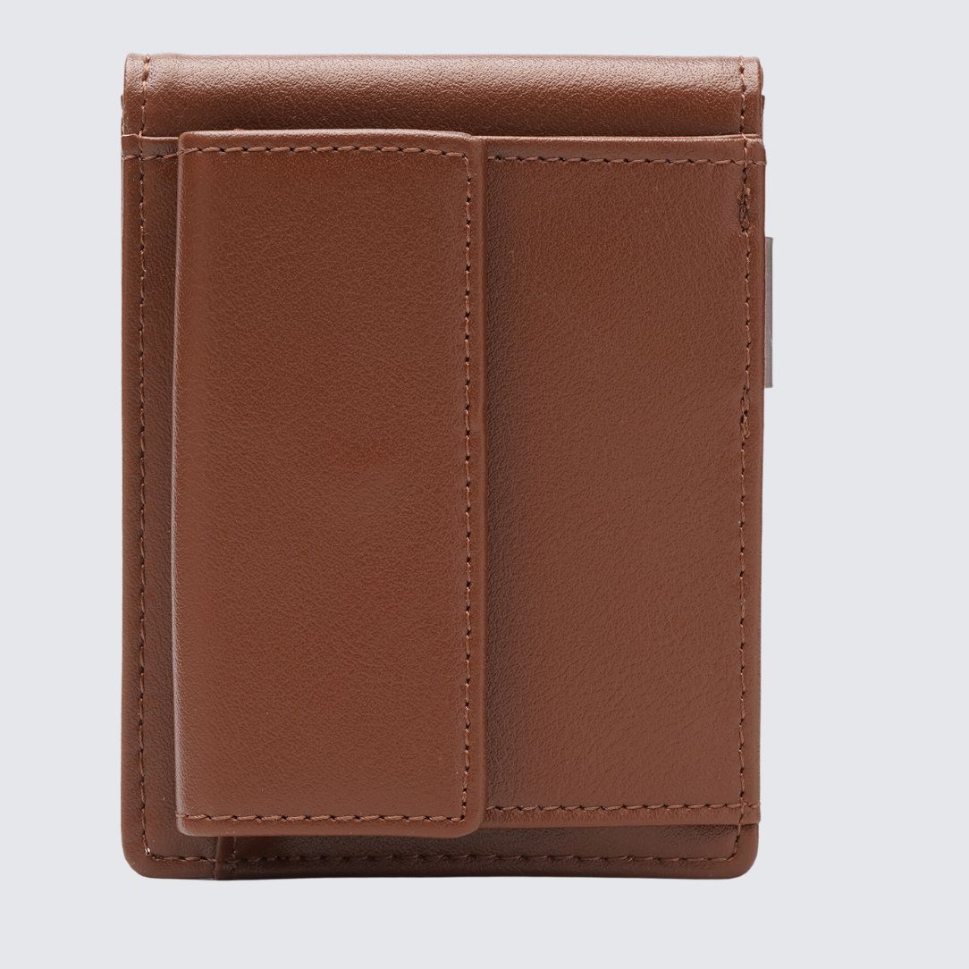 Back side of brown color YAMBA Wallet