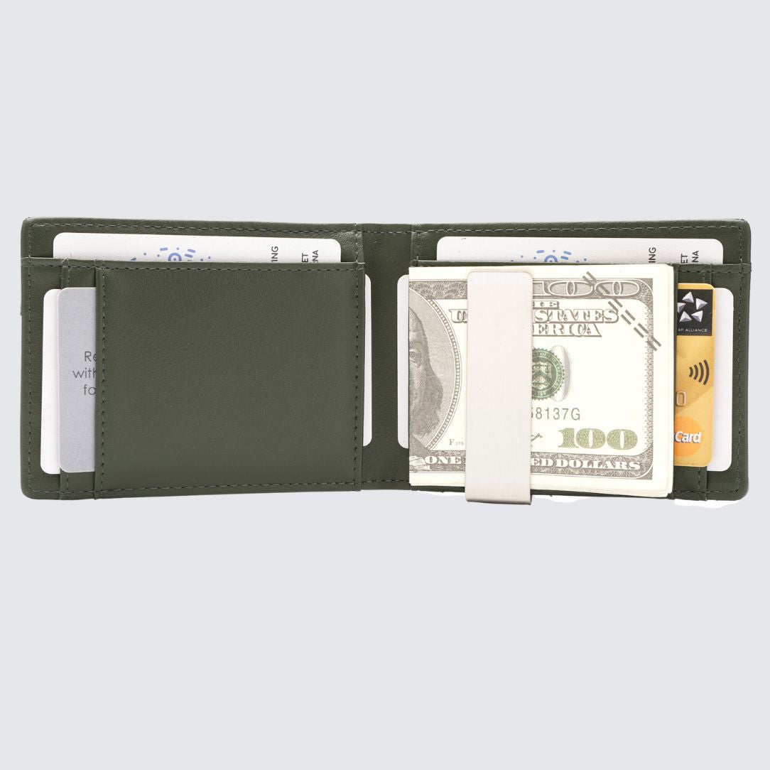 Inside of Green color YAMBA Wallet