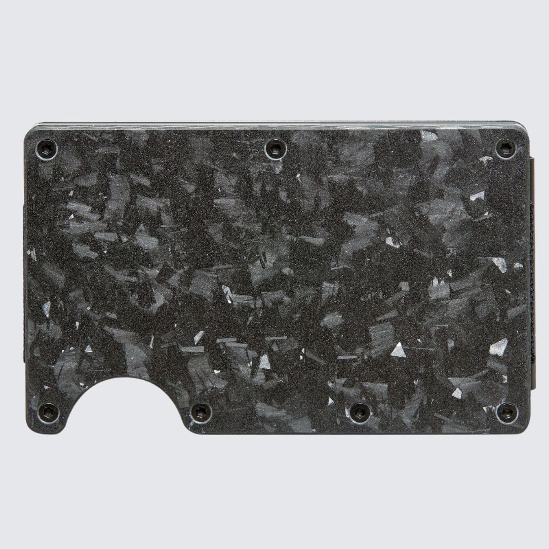 LORNE Forged Carbon Wallet I Matte Silver I La Enviro