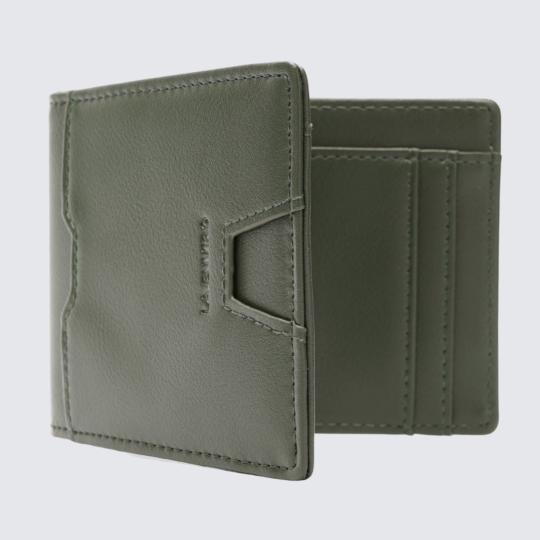 Green color YAMBA Wallet 8 card holder slots