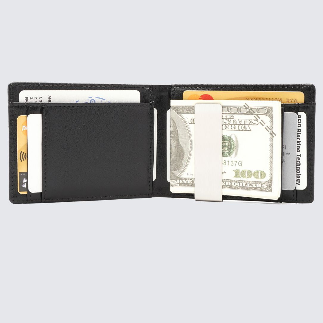 Inside of Carbon Black color YAMBA Wallet