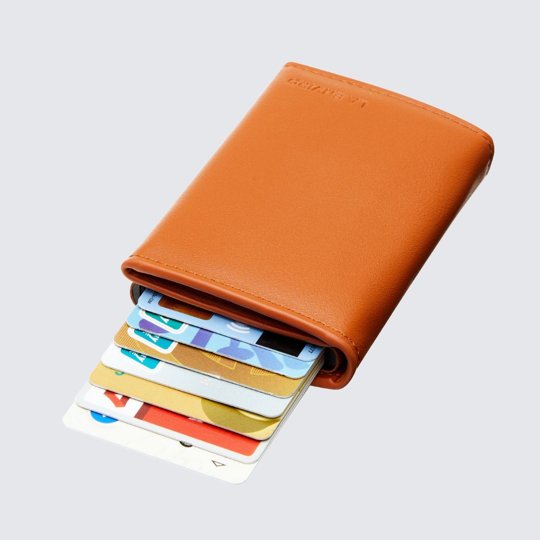 LEURA 2.0 Unisex Wallet Tan features 8 card holder slots
