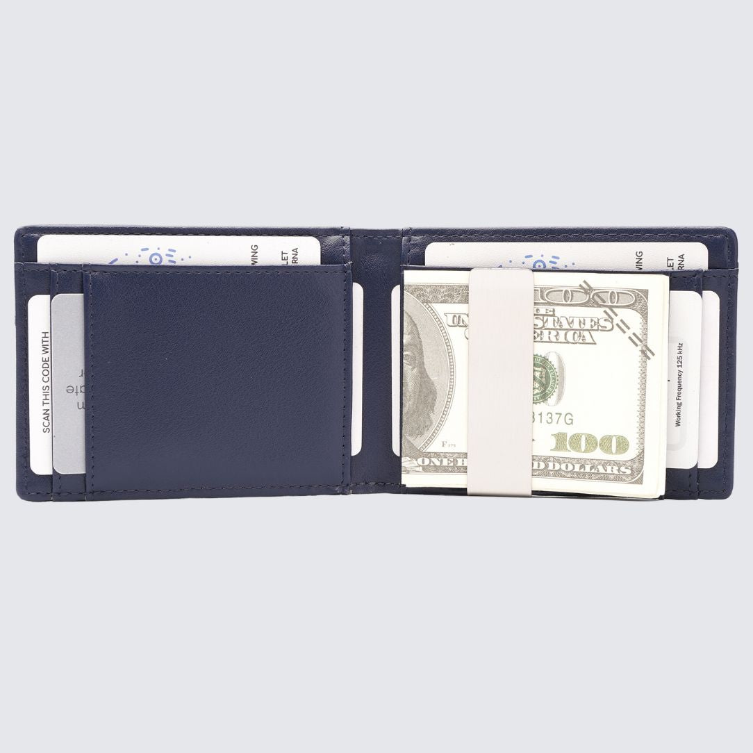 Inside of blue color YAMBA Wallet