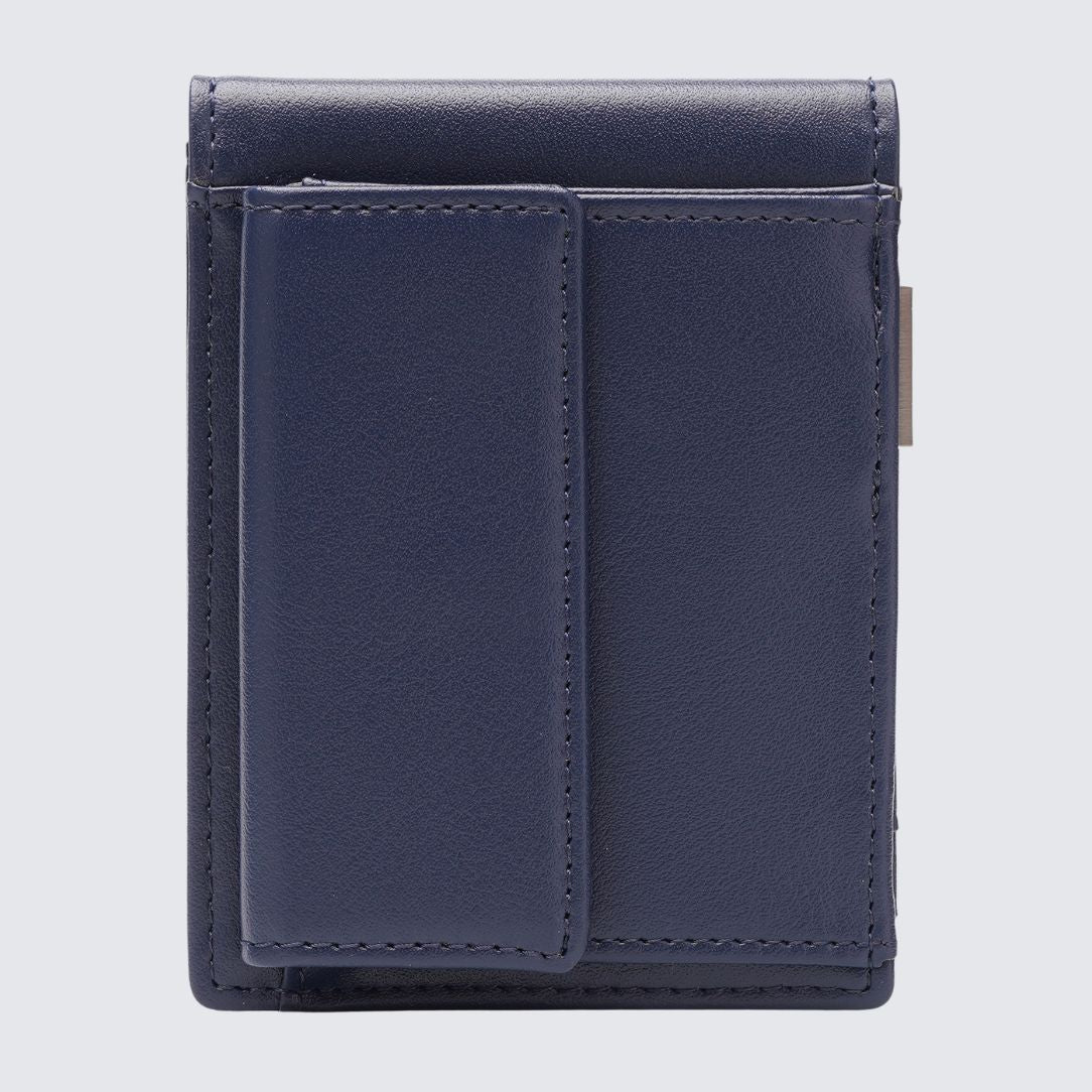 Back side of blue color YAMBA Wallet