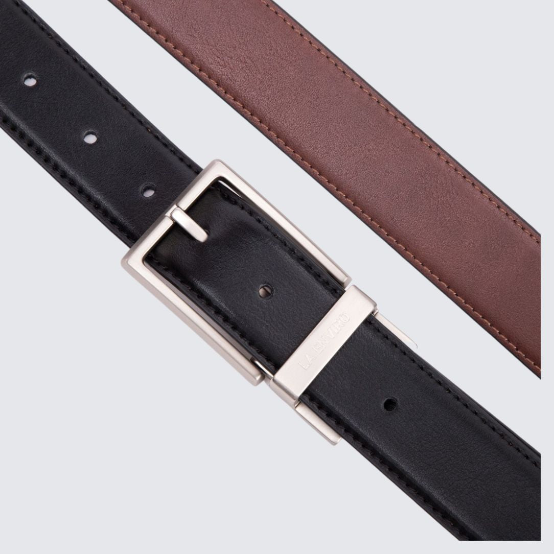 EZRA Reversible Belt | Classic Black & Brown