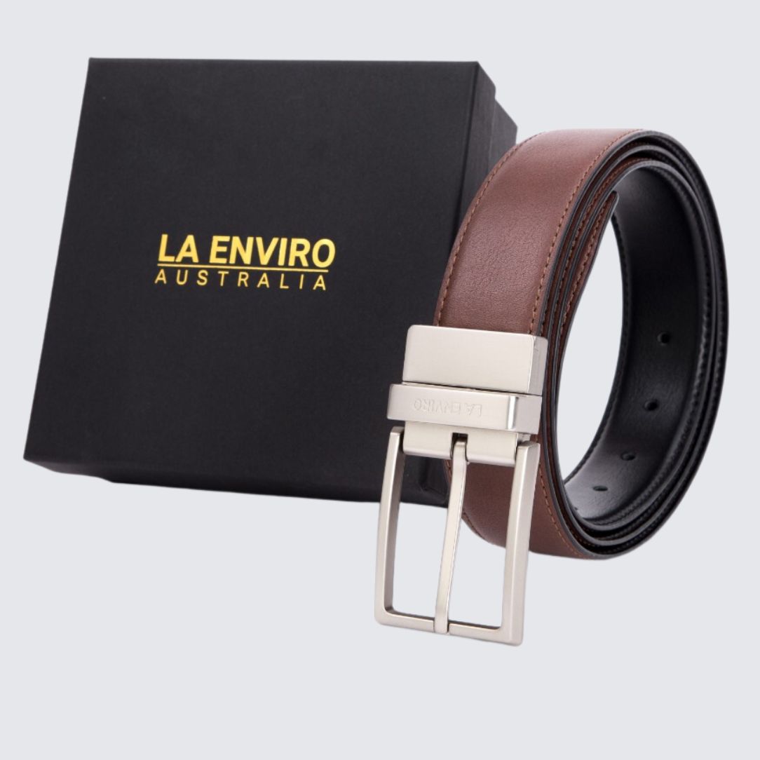 EZRA Reversible Belt | Classic Black & Brown