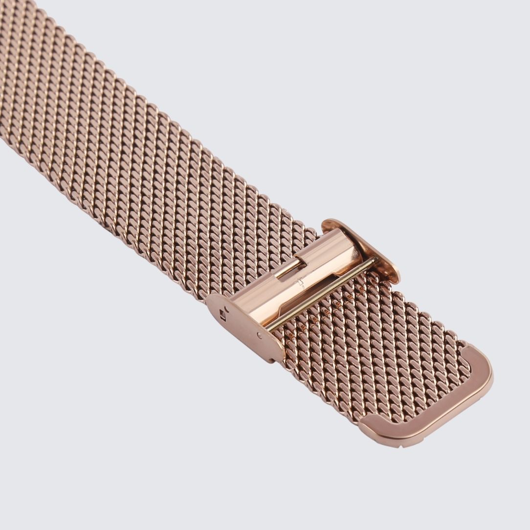 Rose Gold Mesh Watch Strap with quick release pin