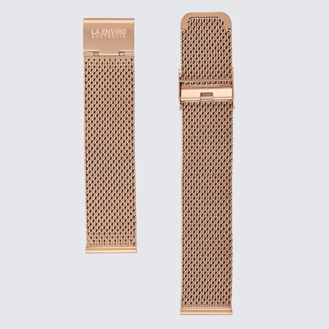 Rose Gold Mesh Watch Strap | 20MM