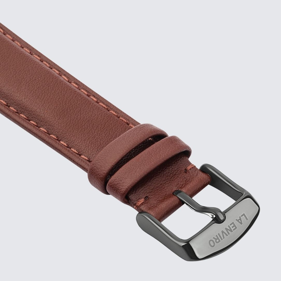 Brown Vegan Leather Strap