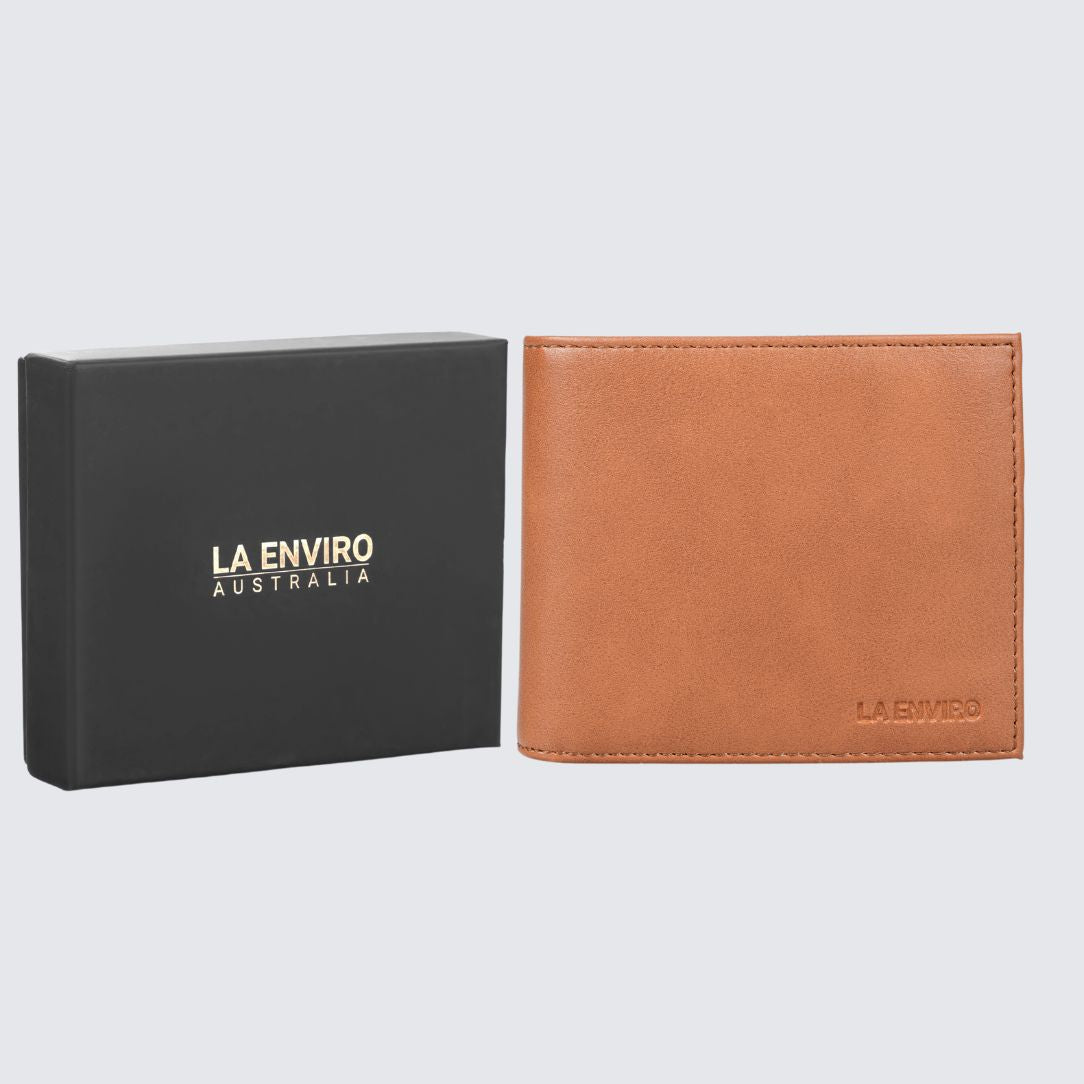 JP Men's Vegan Wallet I Tan