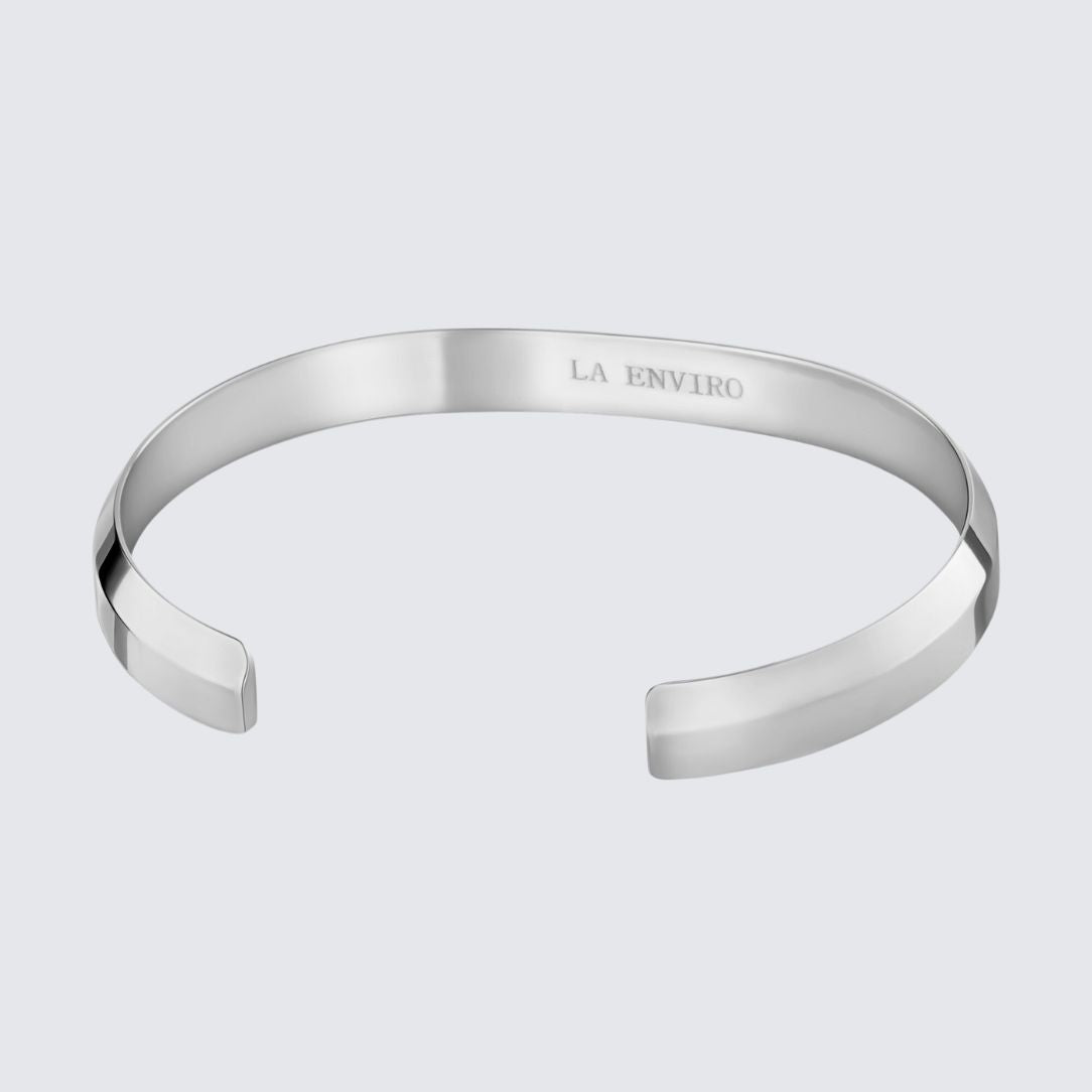 La Enviro Silver color Minimalist Classic Bracelet