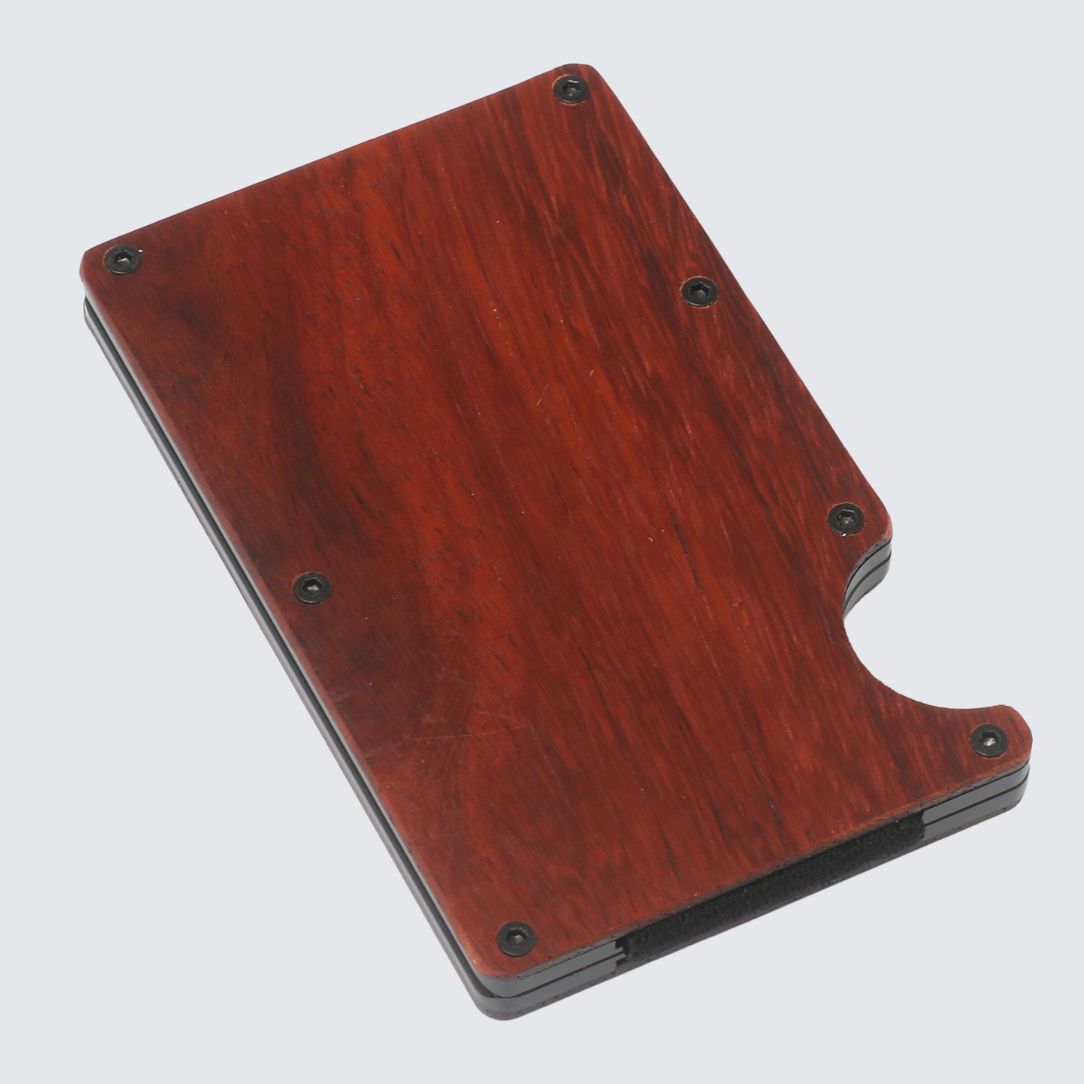 Back side of Wooden Wallet - Jarrah