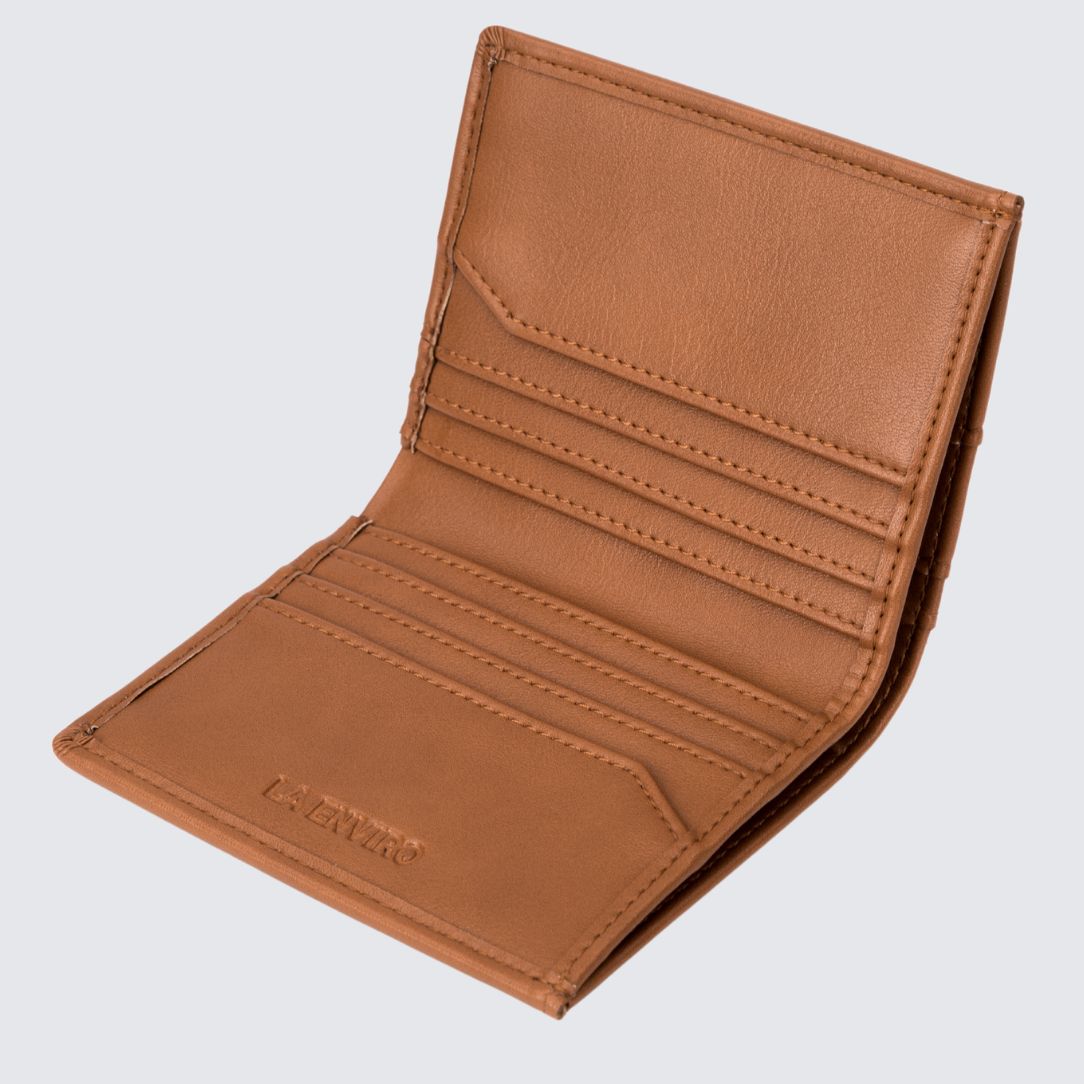 Inside of Broome Unisex Tan Wallet