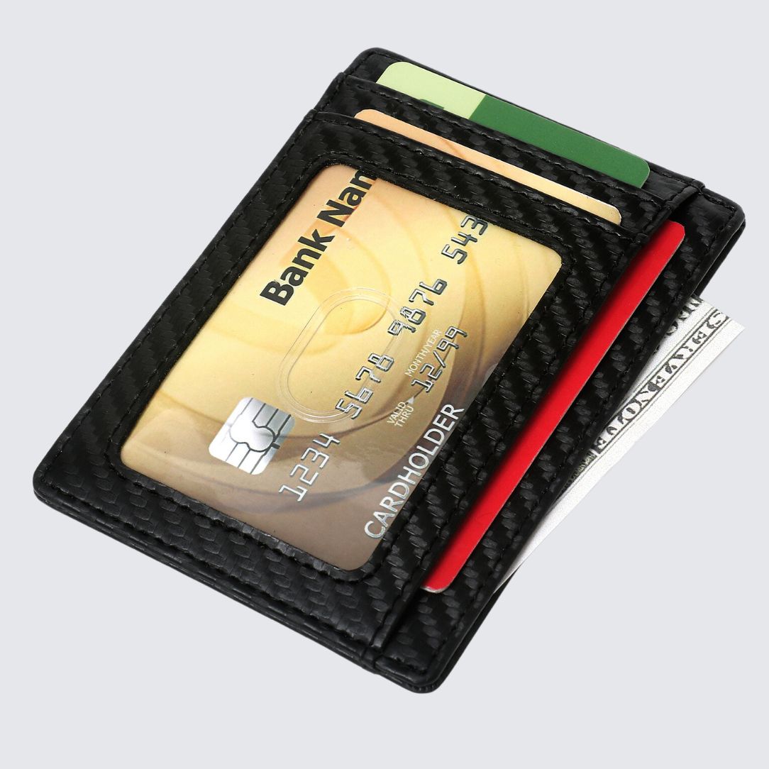 BRADDON Airtag Card Holder I Carbon Black