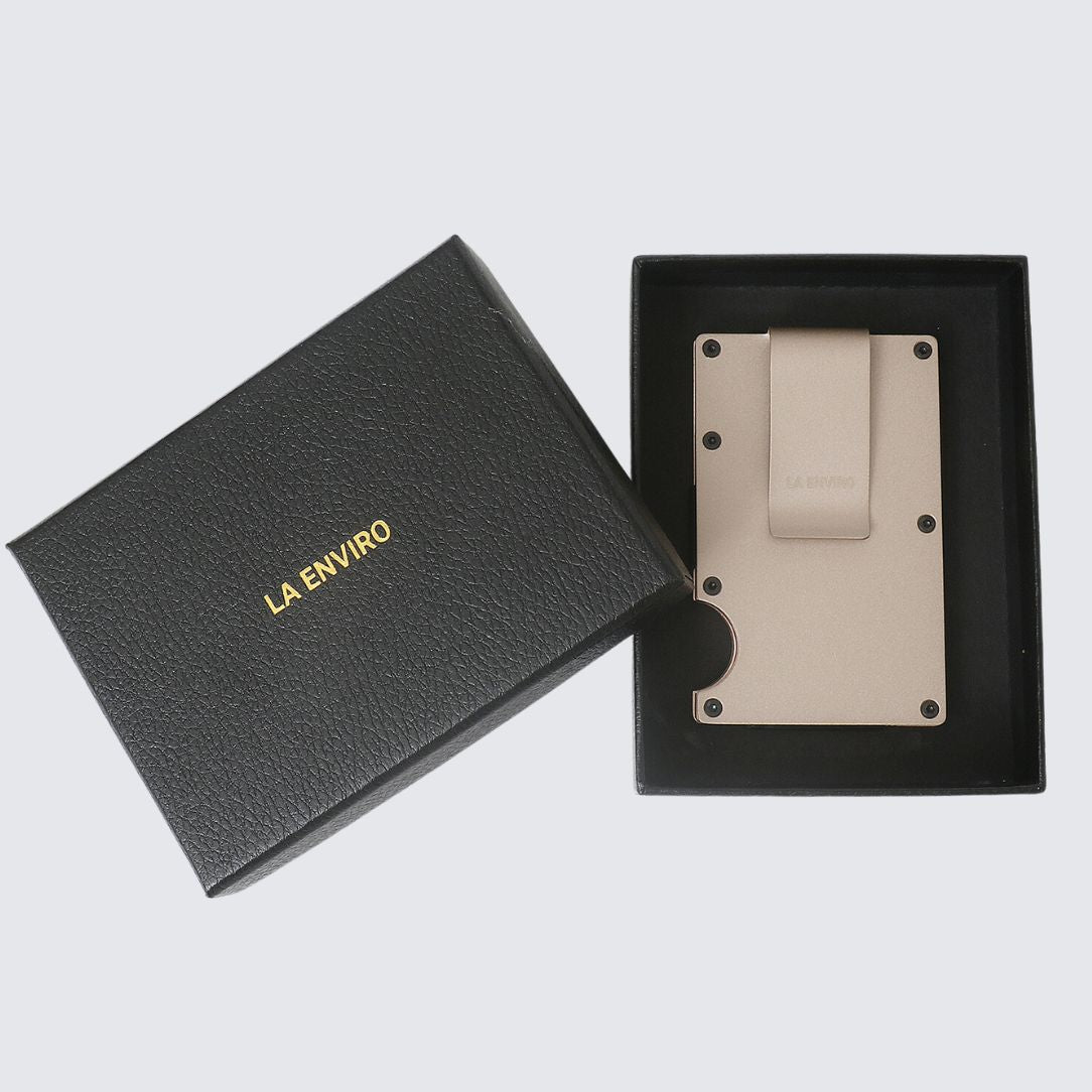 Minimalist Metal Wallet I Pink