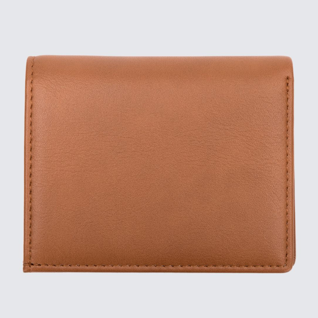 Front side of Broome Unisex Tan Wallet
