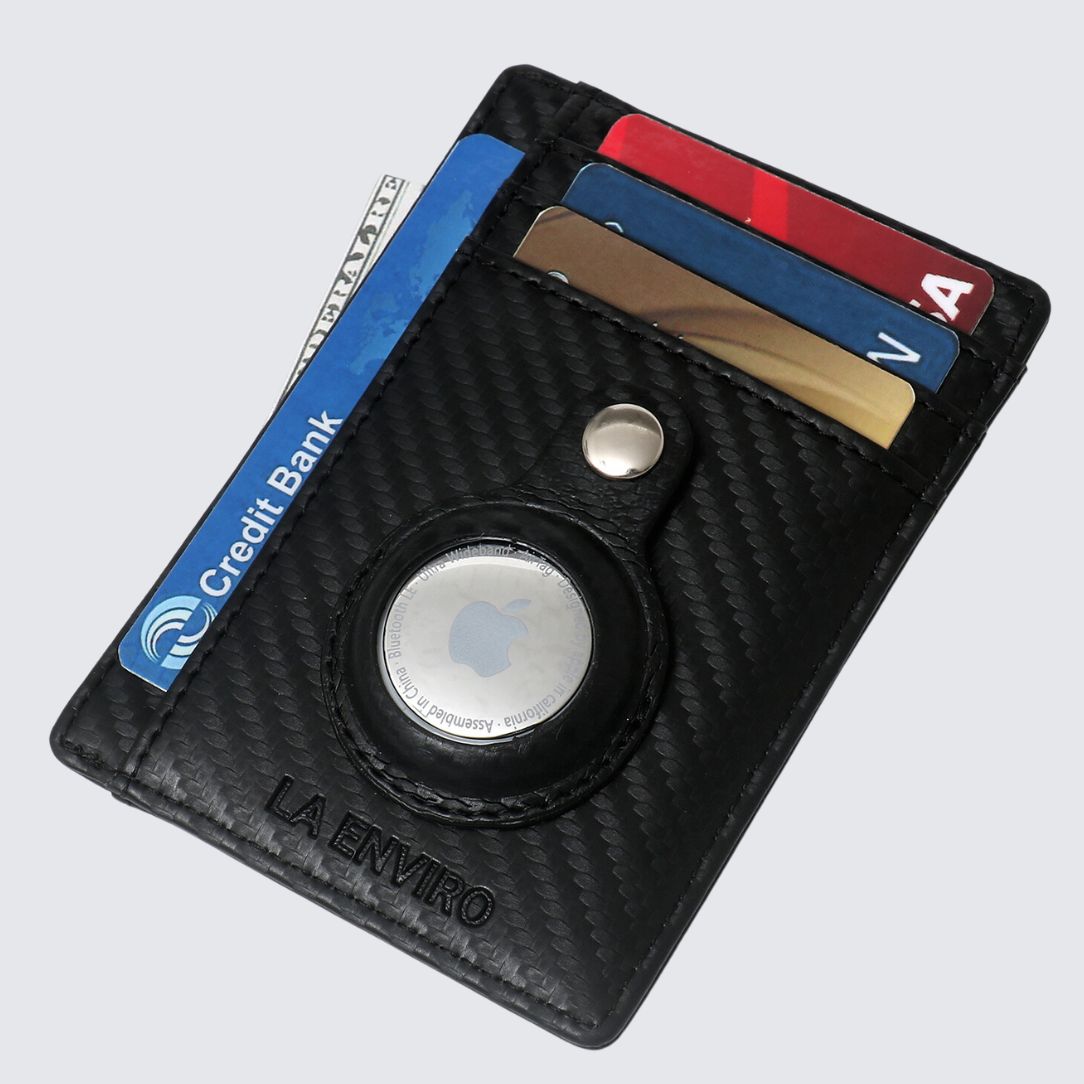 BRADDON Airtag Card Holder I Carbon Black