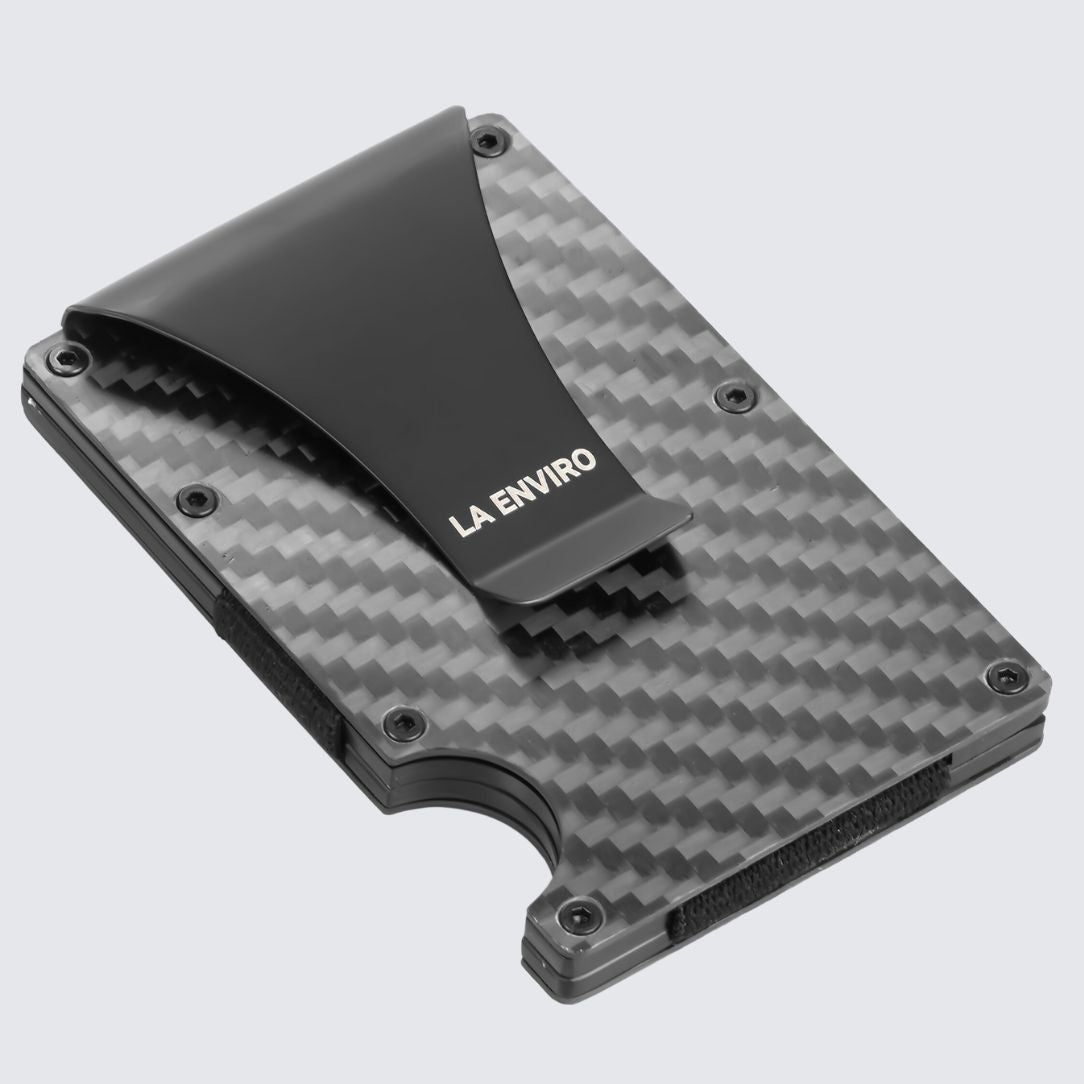 Metal Carbon Fiber Wallet I Black