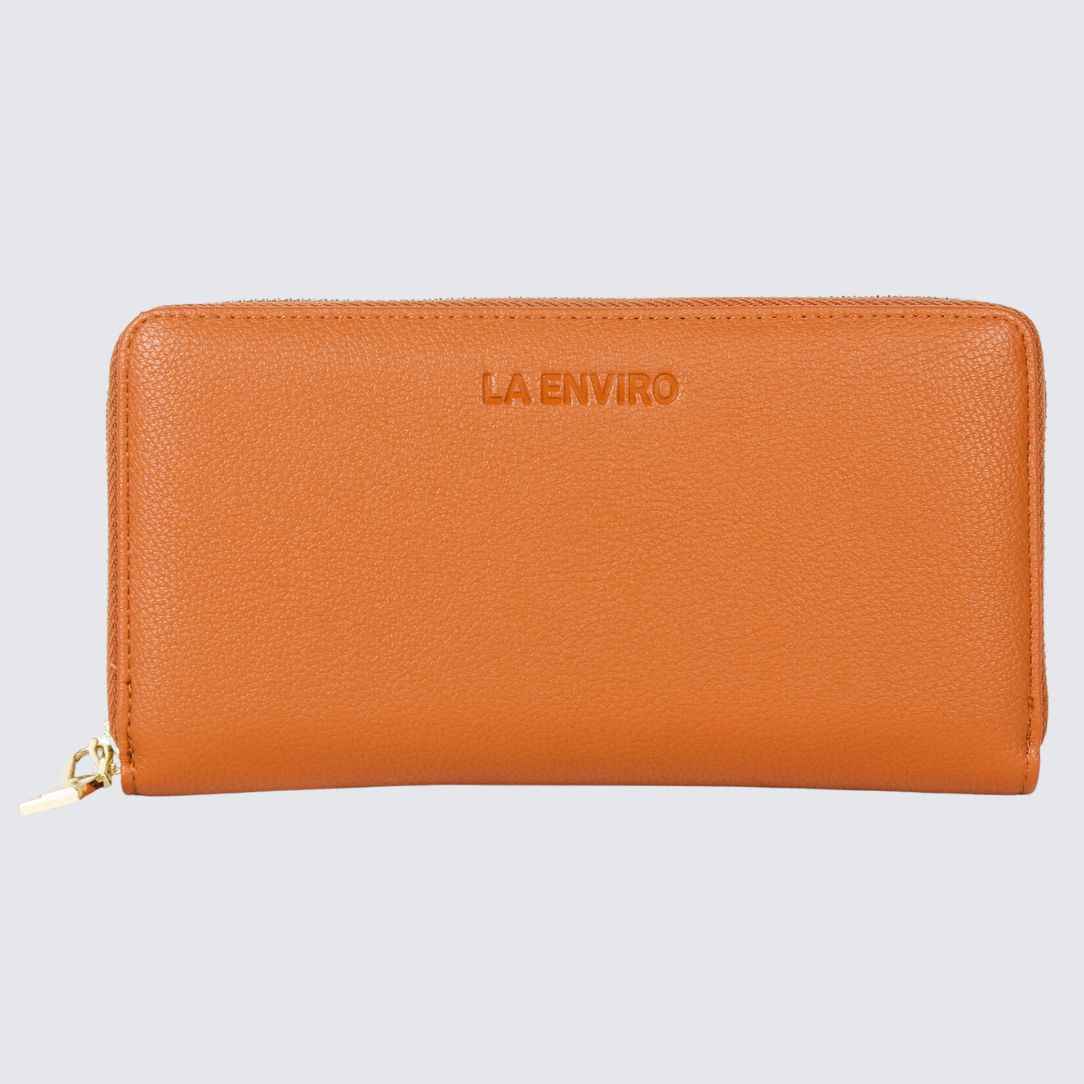 Front side of EVA Wallet Tan