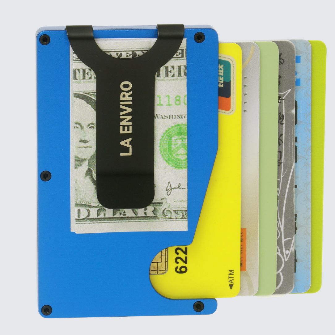 HUNTLY AirTag Wallet I Blue