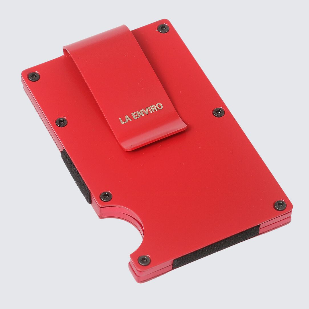 Minimalist Metal Wallet I Red