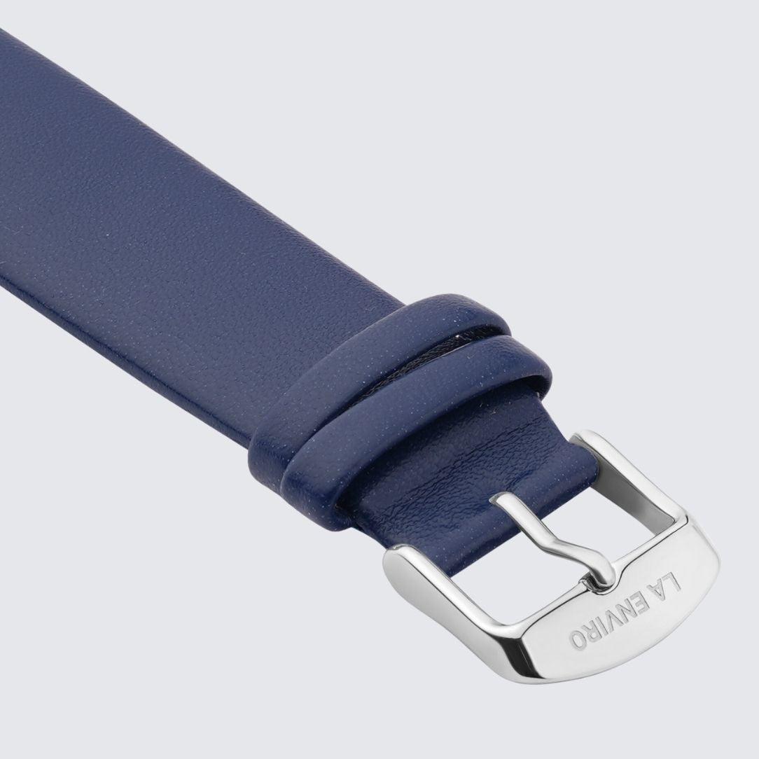 Blue Vegan Leather Unstitched Strap | 20MM