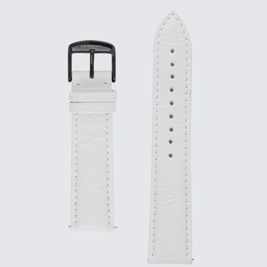 White Pineapple Leather Watch Strap | 20MM