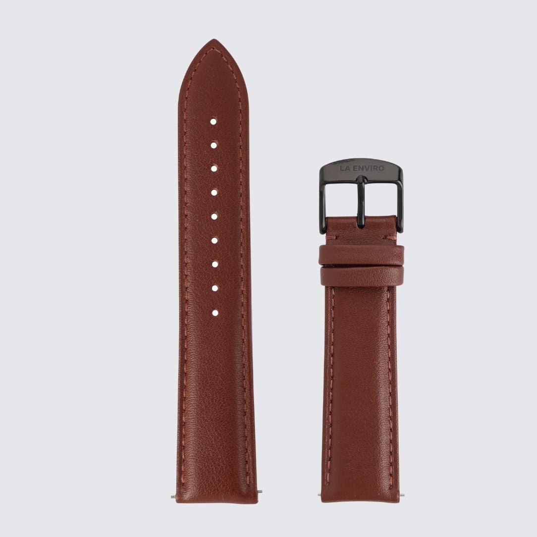 Brown Vegan Leather  Strap | 20MM