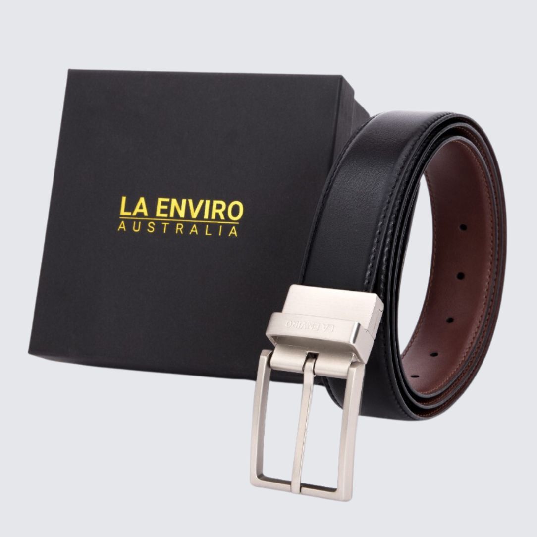 EZRA Reversible Belt | Classic Black & Brown