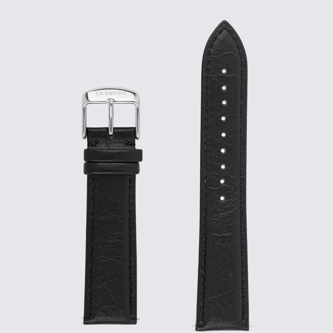 Black Pineapple Leather Watch Strap | 20MM
