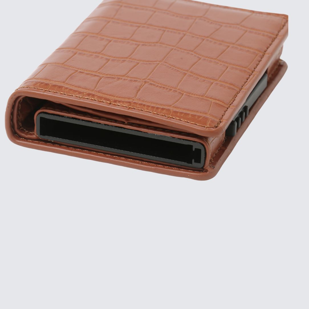 VEGAN Skin Leather Wallet I Brown