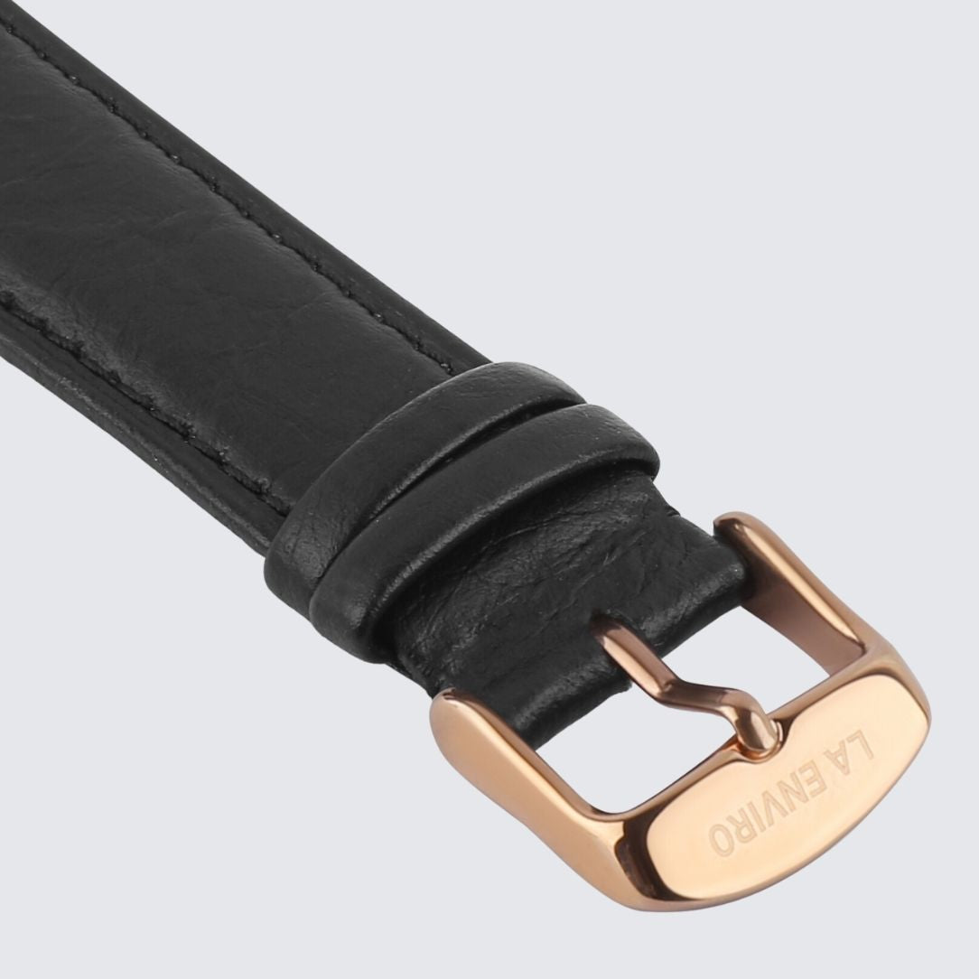 Black Pineapple Leather Watch Strap | 20MM